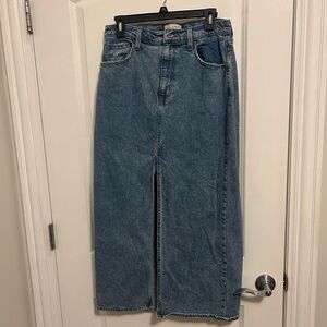 A New Day Blue Denim Maxi Skirt